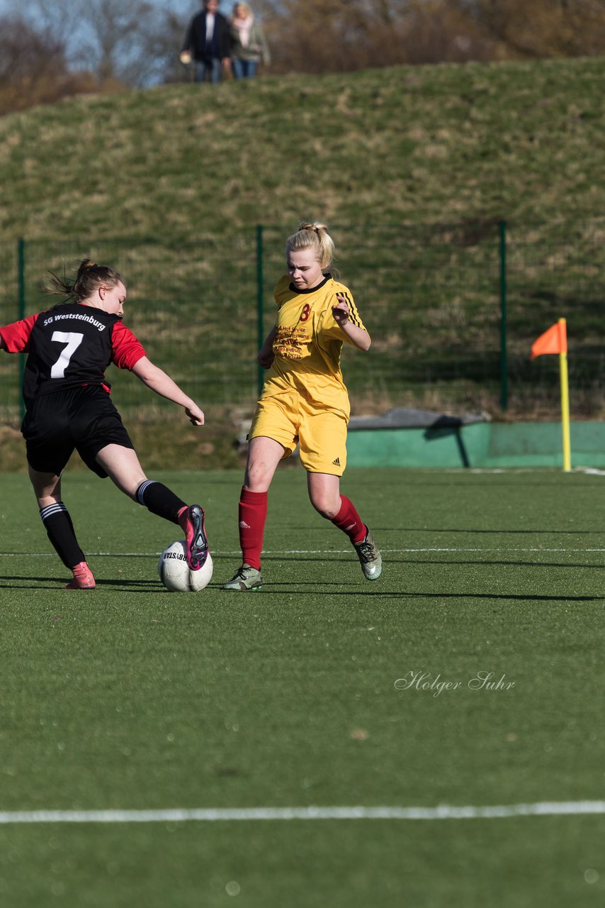 Bild 242 - B-Juniorinnen SG Weststeinburg/Bei - SV Fisia 03 : Ergebnis: 1:2